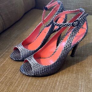 Stylish Black and Pink Women's Heels